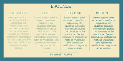 Brounde Font Poster 3