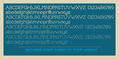 Brounde Font Poster 2