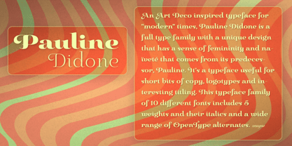 Pauline Didone Font Poster 1