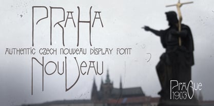 Praha Nouveau Font Poster 1