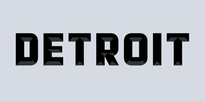 Detroit Font Poster 3