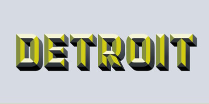 Detroit Font Poster 8
