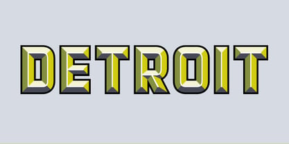 Detroit Font Poster 12