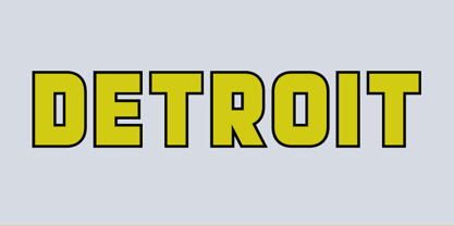 Detroit Font Poster 16