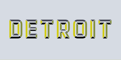 Detroit Font, Webfont & Desktop