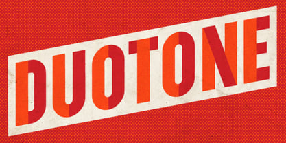 Duotone Font Poster 6