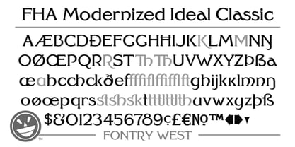 FHA Modernized Ideal Classic Font Poster 4