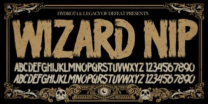 H74 Wizard Nip Font Poster 1