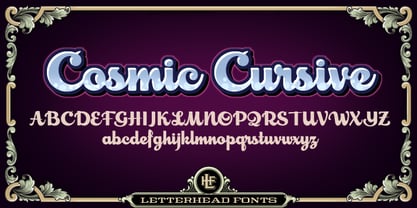 LHF Cosmic Cursive Font Poster 1