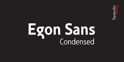 Egon Sans Condensed Font Poster 1