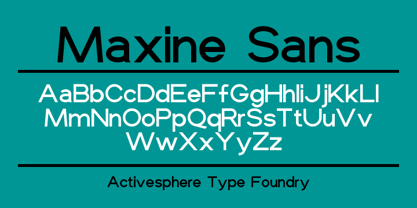 Maxine Sans Font Poster 6