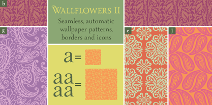Wallflowers II Font Poster 1
