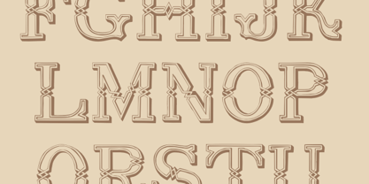 Lettrines Petin Font Poster 3