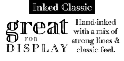 Inked Classic Font Poster 1