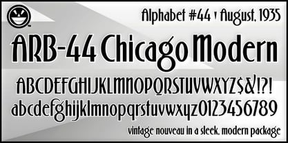 ARB 44 Chicago Modern Font Poster 3
