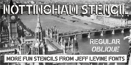 Nottingham Stencil JNL Font Poster 1