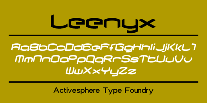 Leenyx Font Poster 8