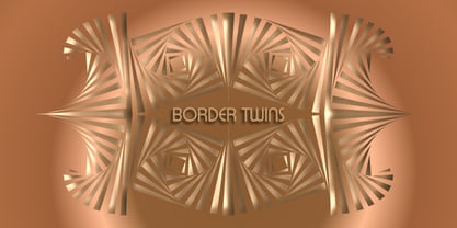 Border Twins Font Poster 3