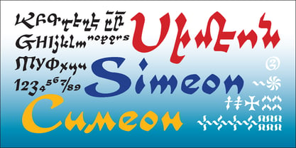 Simeon 2D Font Poster 4