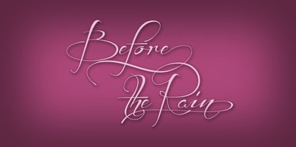 Before The Rain Font Poster 1