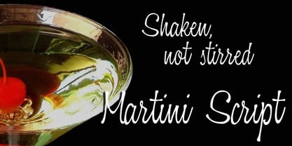 Martini Script Font Poster 1
