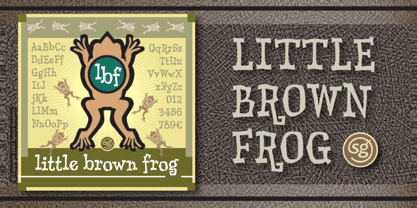 Little Brown Frog SG Font Poster 1