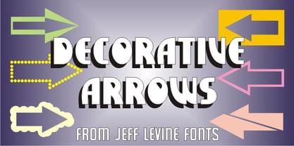 Decorative Arrows JNL Font Poster 1