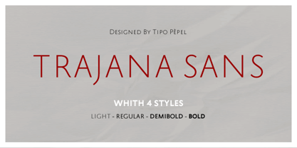 Trajana Sans Font Poster 1