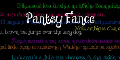 Pantsy Fance Font Poster 1