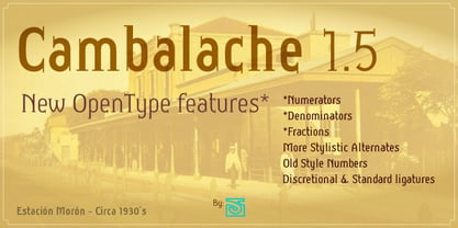 Cambalache Font Poster 5