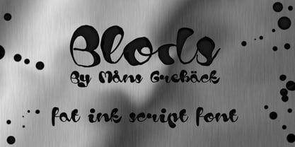 Blods Font Poster 1