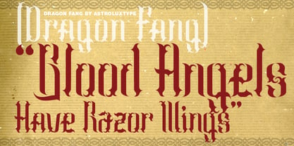 Dragon Fang Font Poster 4