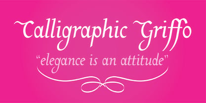 Calligraphic Griffo Font Poster 1