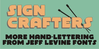 Sign Crafters JNL Font Poster 1