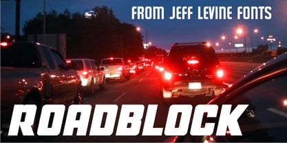 Roadblock JNL Font Poster 1