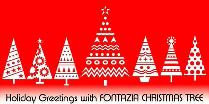 Fontazia Christmas Tree Fuente Póster 2