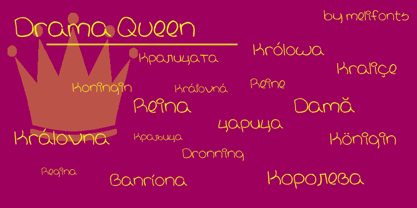 Drama Queen Font Poster 1