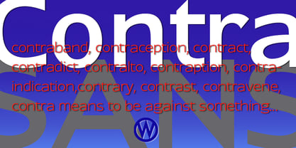 Contra Sans Font Poster 2