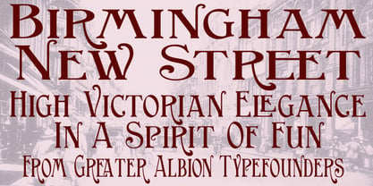 Birmingham New Street Font Poster 5