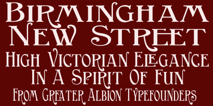 Birmingham New Street Font Poster 6