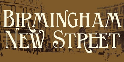 Birmingham New Street Font Poster 7
