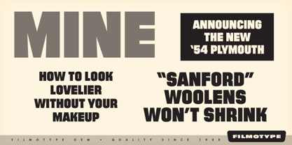 Filmotype Gem Font Poster 1