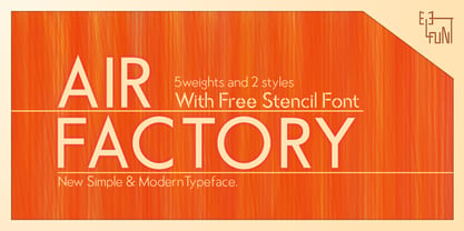 Air Factory Font Poster 6