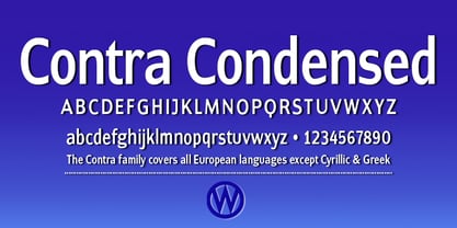 Contra Condensed Font Poster 3