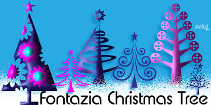 Fontazia Christmas Tree Font Poster 3