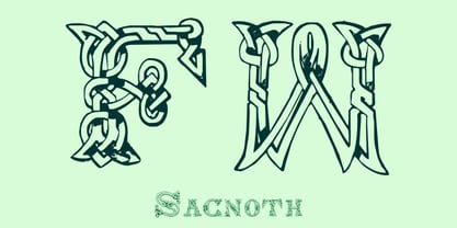 Sacnoth Font Poster 1