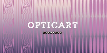 Optic Art Font Poster 1