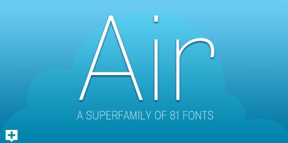 Air Superfamily Font Poster 2