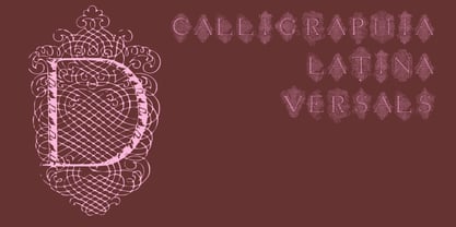 Calligraphia Latina Versals Font Poster 2