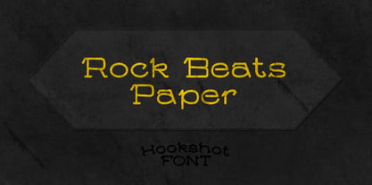 Hookshot Font Poster 2